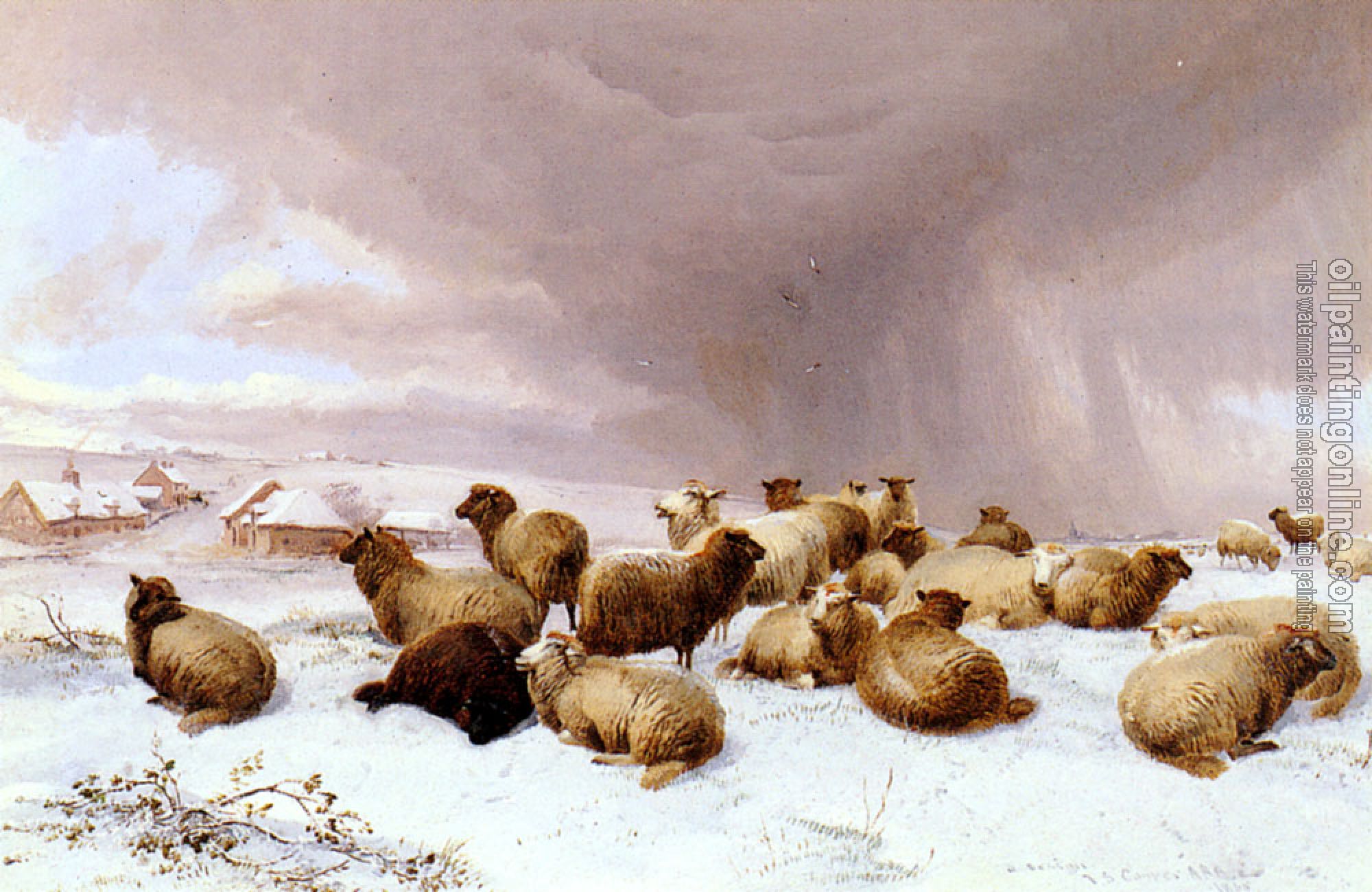 Thomas Sidney Cooper - Sheep In Winter
